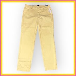 NWT TALBOTS SLIM ANKLE JEANS Size 12 Yellow